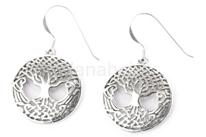 Kolczyki wikińskie YGGDRASIL 2 srebro