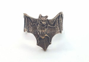 Pierścień NIETOPERZ brąz