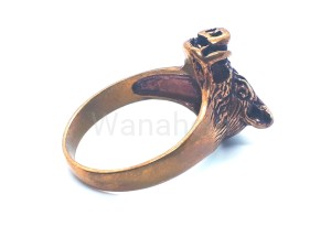 Pierścień DZIK brąz 