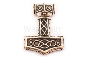 Zawieszka wikińska MŁOT THORA MJÖLNAR brąz