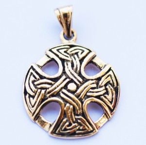 Zawieszka celtycka KRZYŻ CELTYCKI brąz