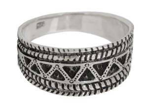 Pierścień wikiński NORTHERN LIGHT srebro