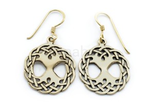 Kolczyki wikińskie YGGDRASIL brąz