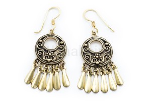 Kolczyki wikińskie JORA brąz