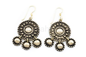 Kolczyki wikińskie SŁOŃCE PÓŁNOCY brąz