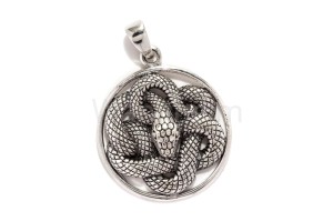 Zawieszka WĄŻ SYRON srebro