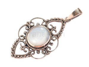 Zawieszka średniowieczna ARKONA masa perłowa brąz