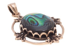 Zawieszka MAYNA braz, muszla abalon