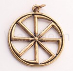 Zawieszka słowiańska KOLOVRAT mała, braz 