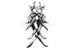 Zawieszka wikińska MASKA ODYNA srebro