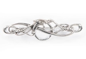 Brosza wikińska SMOK THIALTAN  srebro