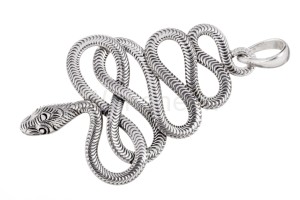 Zawieszka WĄŻ MANDARA  srebro