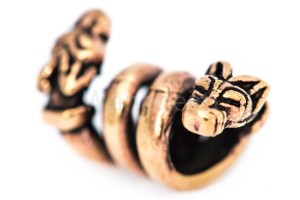 Koralik wikiński WILKI brąz 