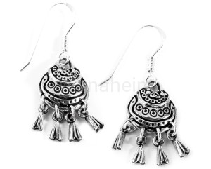 Kolczyki wikińskie BRAGA srebro