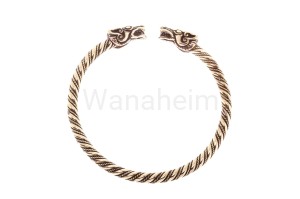 Bransoleta wikingów GERI i FREKI męska brąz