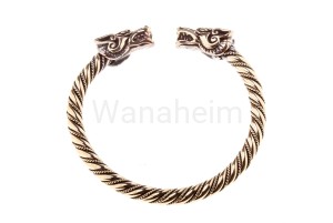 Bransoleta wikingów GERI i FREKI damska brąz
