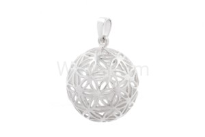 Zawieszka KWIATY ŻYCIA KULA srebro