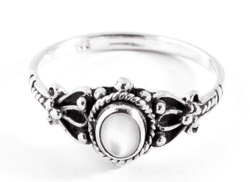 Pierścień średniowieczny ROXIA masa perłowa srebro r333.jpg