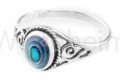 Pierścień średniowieczny LUCY morski opal srebro r403-2.jpg