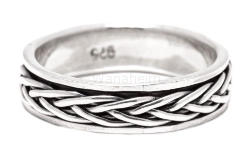 Pierścień wikiński WIRA  obrotowy srebro r431.jpg