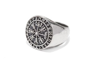 Pierścień wikiński VEGVISIR srebro