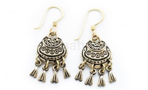 Kolczyki wikińskie JORUNN brąz