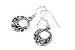 Kolczyki FARNE srebro 