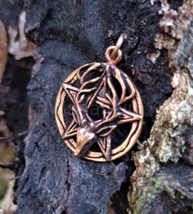 Zawieszka pentagram CERNUNNOS brąz 