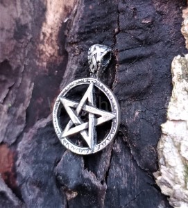 Zawieszka pentagram  MORGAN srebro