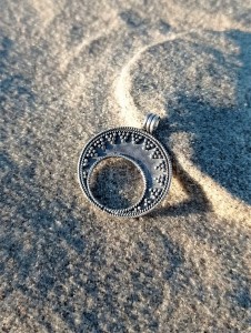 Zawieszka słowiańska LUNULA DAMROKA srebro