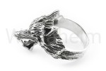 Pierścień WILK FENRIR srebro