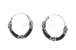 Kreole ARAWN czarne srebro