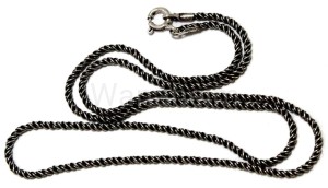 Łańcuszek średniowieczny NEMIA srebro 46 cm