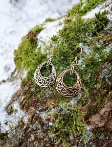 Kolczyki celtyckie  NANSAIDH brąz