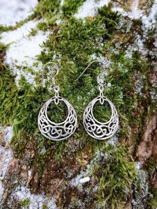 Kolczyki celtyckie  NANSAIDH srebro