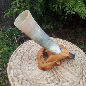 Róg sygnałowy 39cm niepolerowany