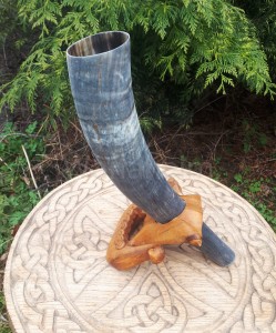 Róg sygnałowy 43cm niepolerowany