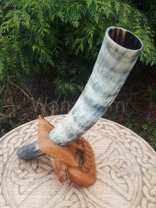 Róg sygnałowy 43cm niepolerowany