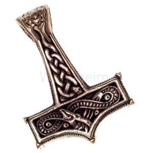 Zawieszka wikińska MŁOT THORA THUMIR brąz