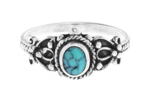 Pierścień średniowieczny ROXIA turkus srebro r333-2.jpg