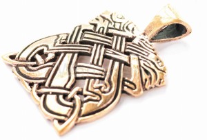 Zawieszka celtycka PSY CELTYCKIE  brąz