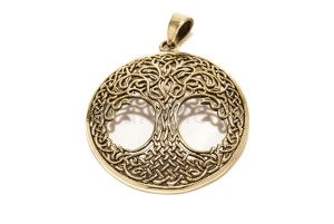 Zawieszka wikińska Yggdrasil brąz 