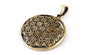 Zawieszka KWIAT ŻYCIA brąz 