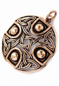 Zawieszka celtycka KRZYŻ WALWAN brąz 