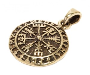 Zawieszka wikińska KOMPAS WIKIŃSKI brąz