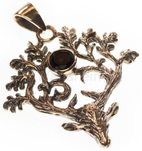 Zawieszka celtycka JELEŃ HJORT brąz