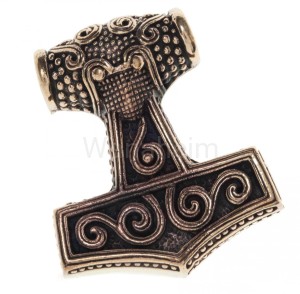 Zawieszka wikińska MŁOT THORA SCHONENHAMMER brąz 