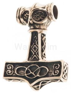 Zawieszka wikińska MŁOT THORA Gunnar brąz