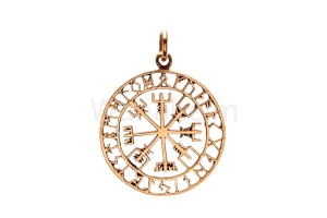 Zawieszka wikińska VEGVISIR II brąz