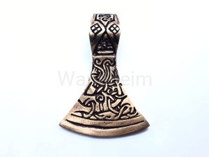 Zawieszka wikińska TOPÓR Z MAMMEN brąz